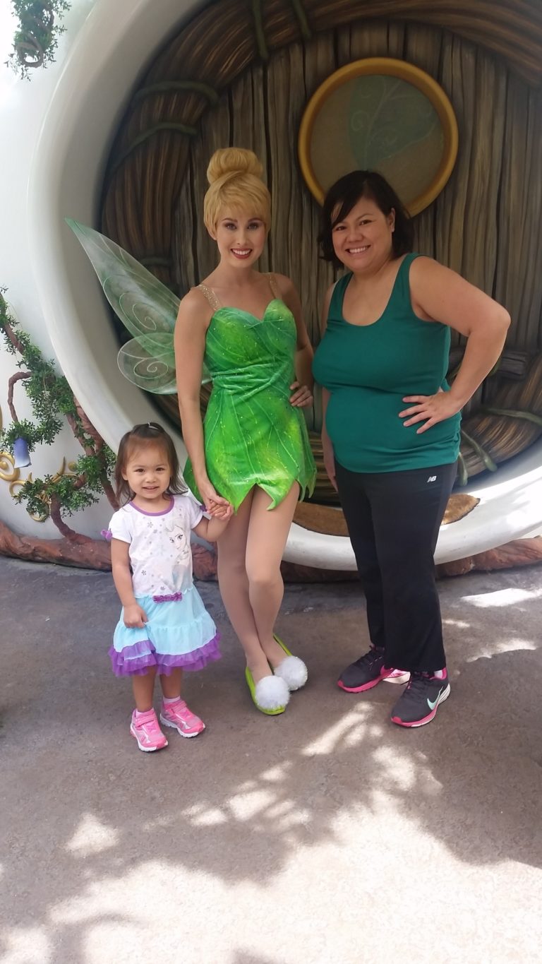 Hanging Out With Tinkerbell at Disneyland